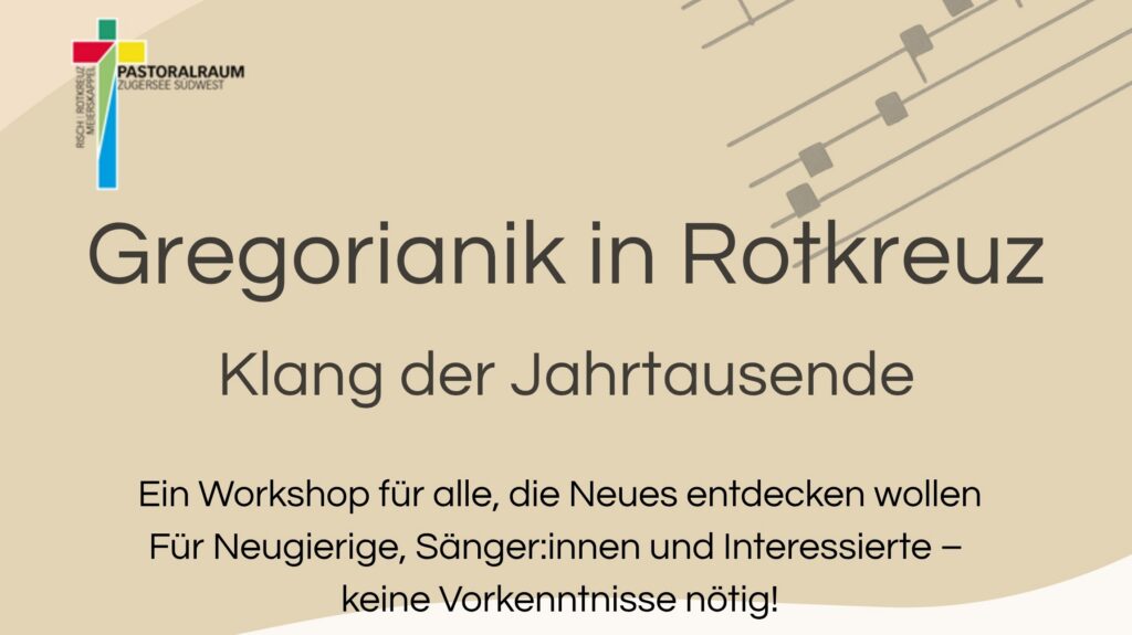 Flyer Projekt Gregorianik in Rotkreuz 2. November 2026 - 1